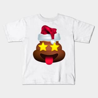 Merry Christmas Emoji For Christmas Kids T-Shirt